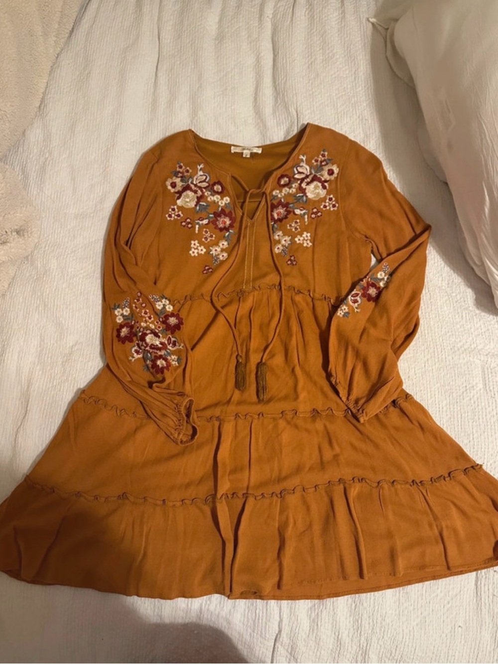 Andree floral embroidered dress